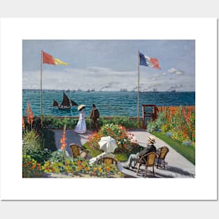 Garden at Sainte-Adresse Posters and Art